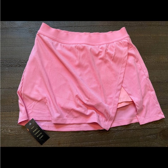 Pink Ribbed Skort - Picture 2 of 4